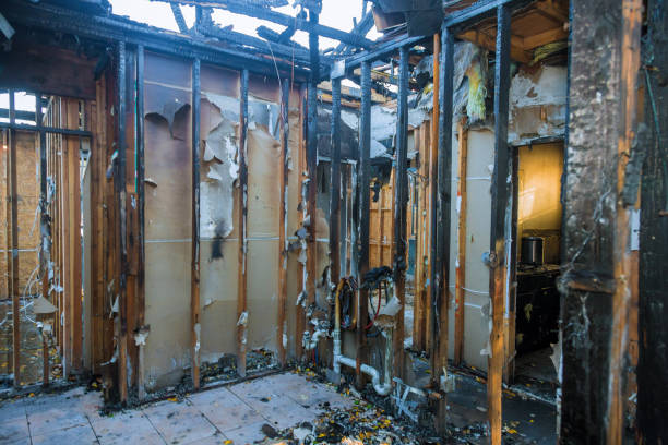 Professional Emergency Fire Cleanup technician working in Downey, CA